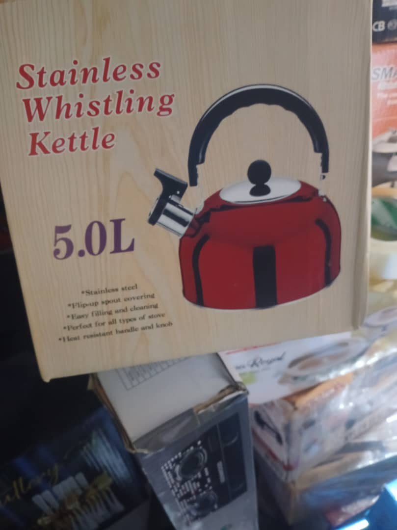 Stainless whistling kettle 5.0L
